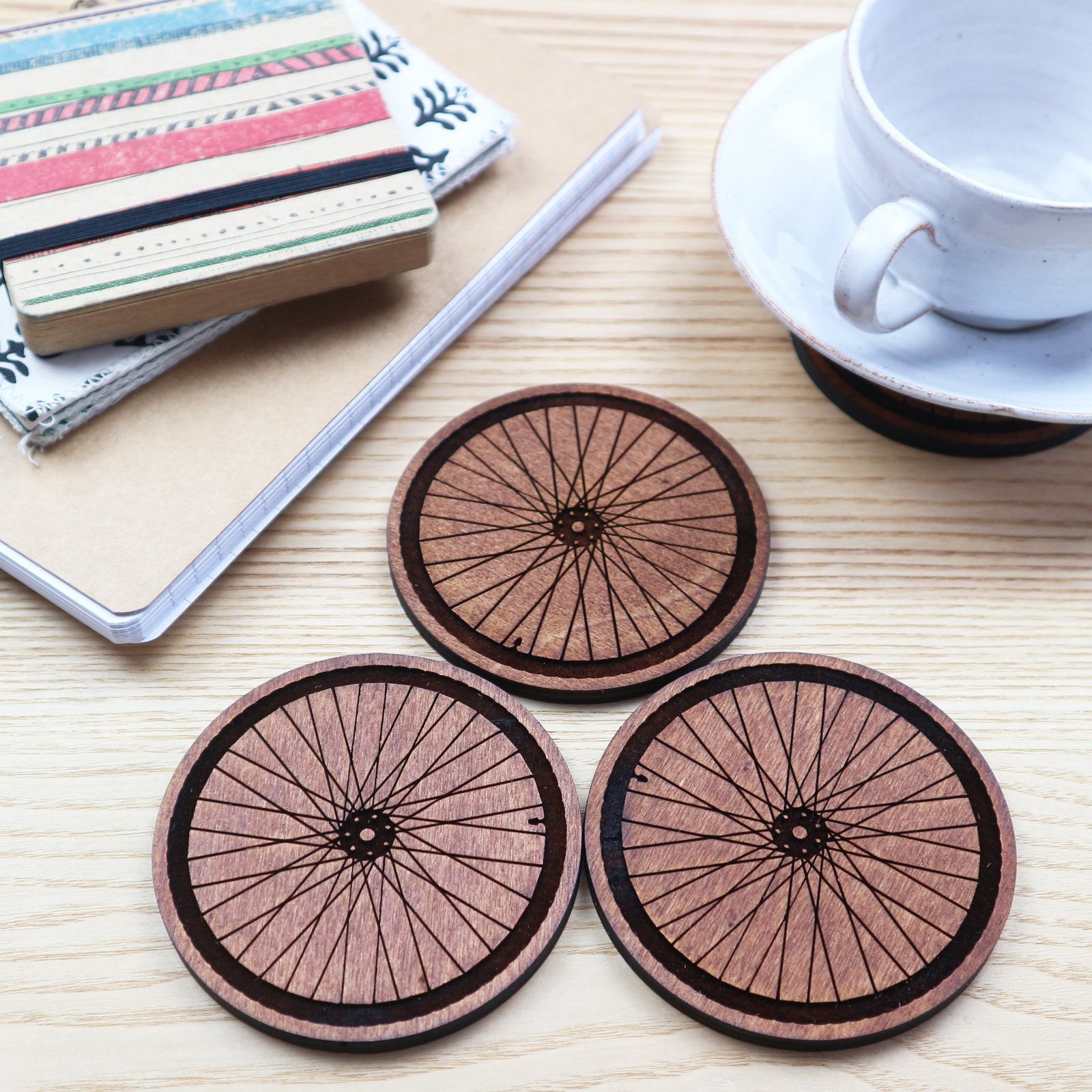 Bicycle drink hot sale coasters